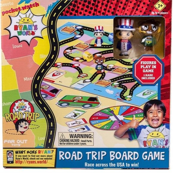 Ryan"s World Road Trip Board Game NWT