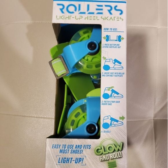 Rollers Light Up Heel Skates NWT