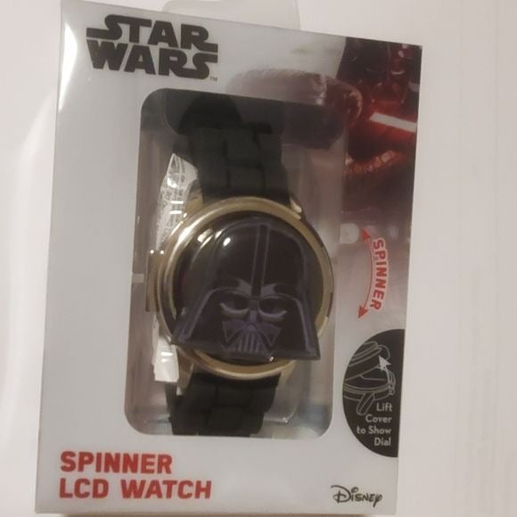 Disney Star Wars Darth Vader Spinner LCD Watch