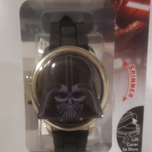 Disney Star Wars Darth Vader Spinner LCD Watch